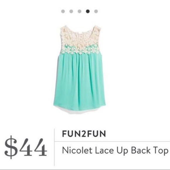 fun2fun Tops - Stitch Fix Fun 2 Fun Nicolet Lace Up Back Top